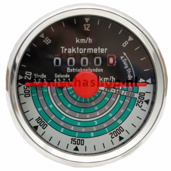 Tractormeter draairichting links 20 km/h - 15406794